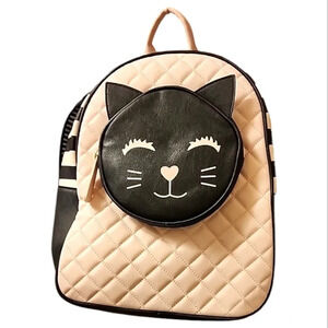 NWT Betsey Johnson "LuvBetsey" mini cute cat backpack purse zipper pockets gift